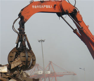 La Chine Grippage hydraulique ou mécanique de peau d'orange d'excavatrice pour manipuler la mitraille, morceau de rebut fournisseur