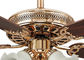 Appareils d'éclairage modernes plaqués de fan de plafond d'or de Rose avec du fer, acrylique fournisseur